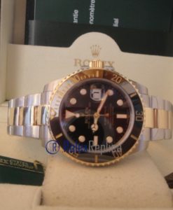 rolex replica submariner acciaio oro black dial orologio replica copia imitazione